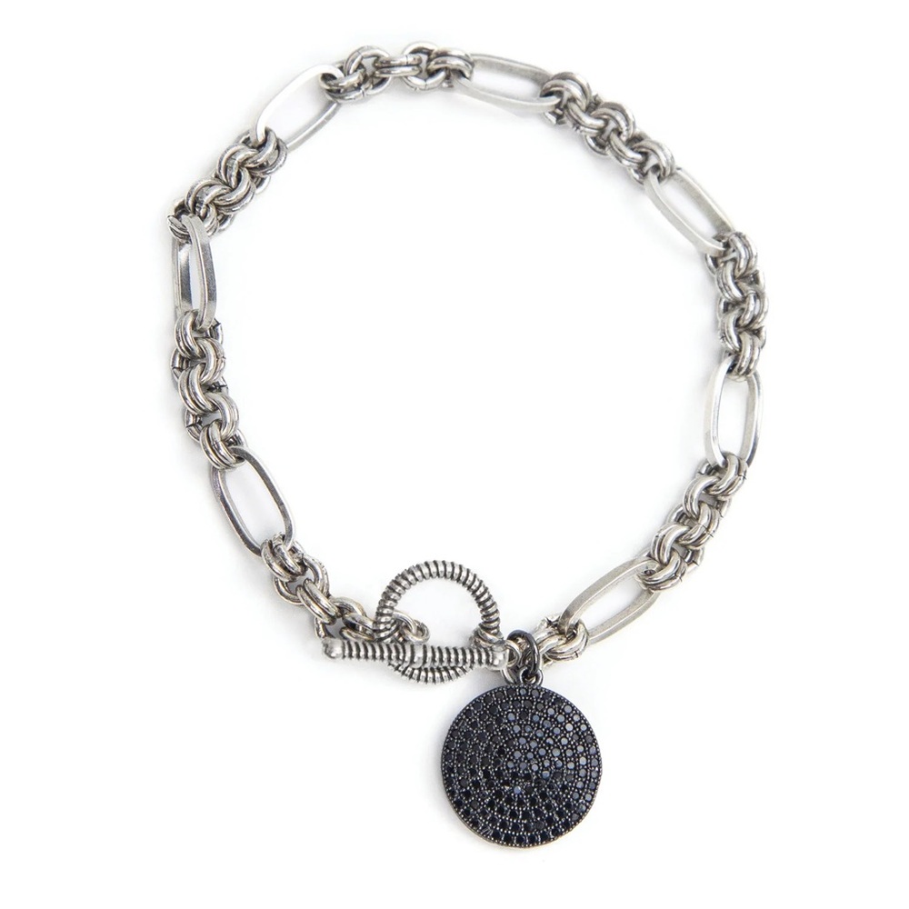 Splendid Iris Round Midnight Vintage Toggle Bracelet NWT